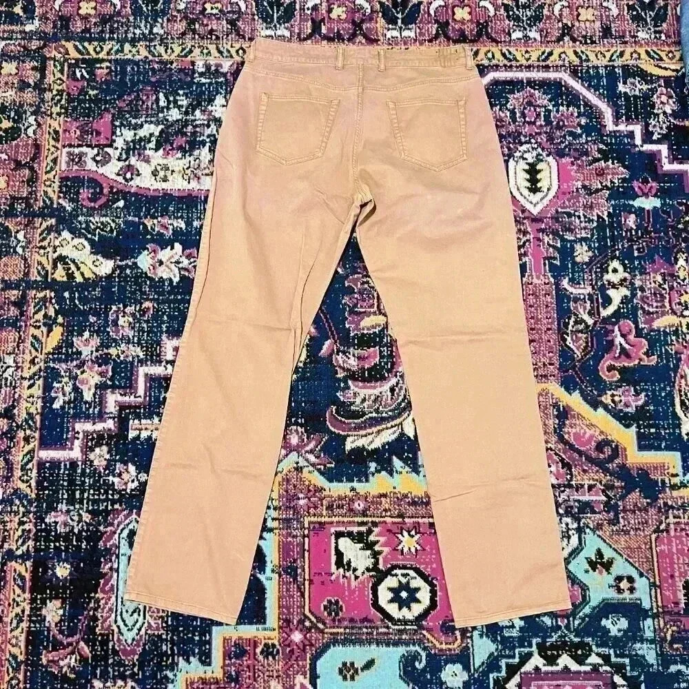 Peter Millar Men's Beige Straight Leg Casual Chino Pants - Size 35 - Picture 2 of 4